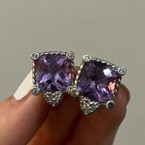 Judith Ripka Amethyst Earrings